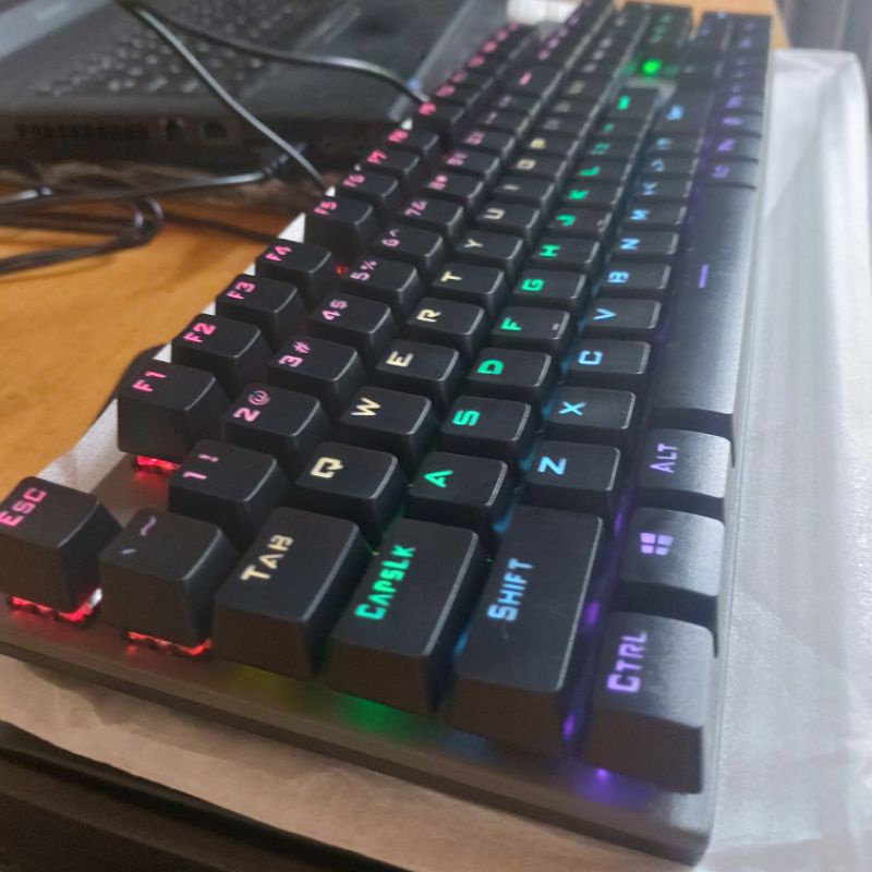 Bàn phím cơ gaming cao cấp JeDEL KL95 full LED chính hãng tặng kèm kê tay