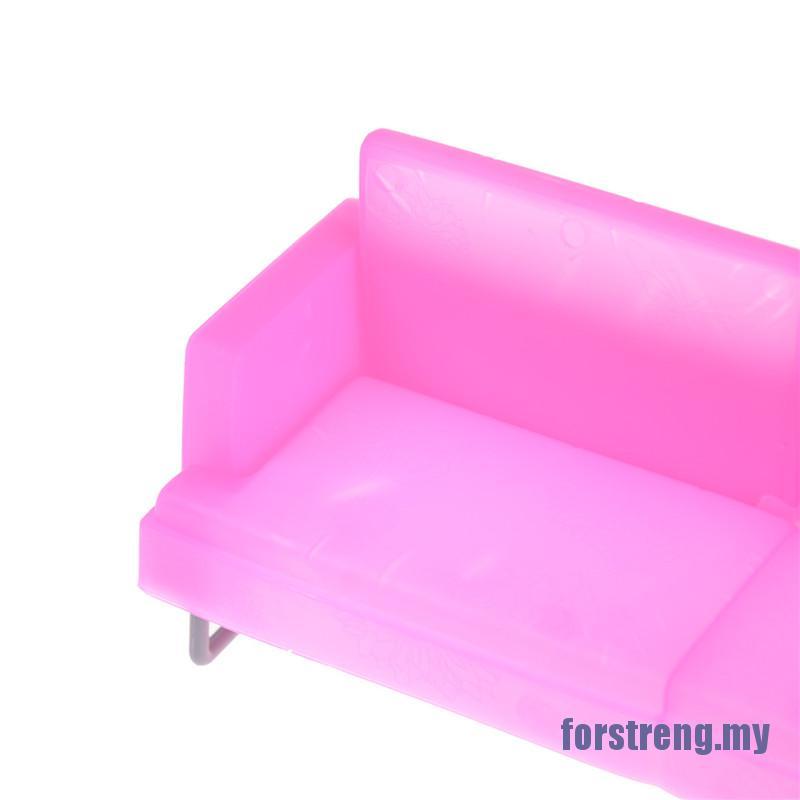 Ghế Sofa Bằng Nhựa Màu Hồng Thiết Kế Mới Cao Cấp Dành Cho Búp Bê