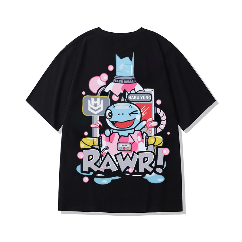 Áo Thun Unisex Form Rộng Tay Lỡ Cotton 75% Mẫu Rawr | BigBuy360 - bigbuy360.vn