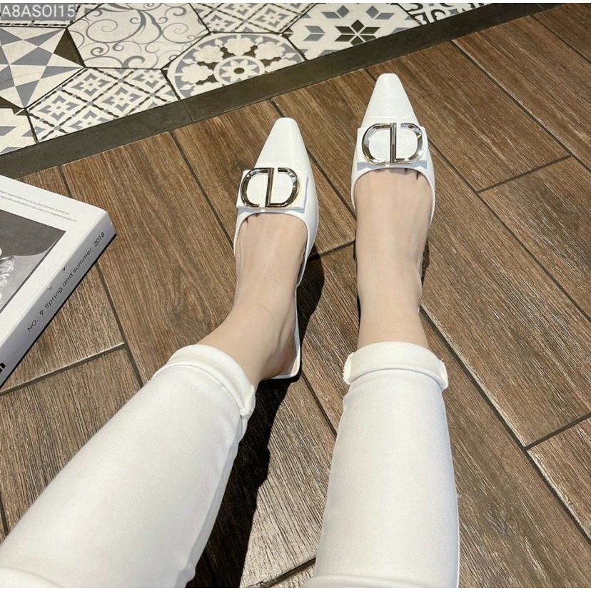 Giày Sục nữ mũi nhọn cực xinh dành cho mọi lứa tuổi, sục nữ đế bệt hàng cao cấp