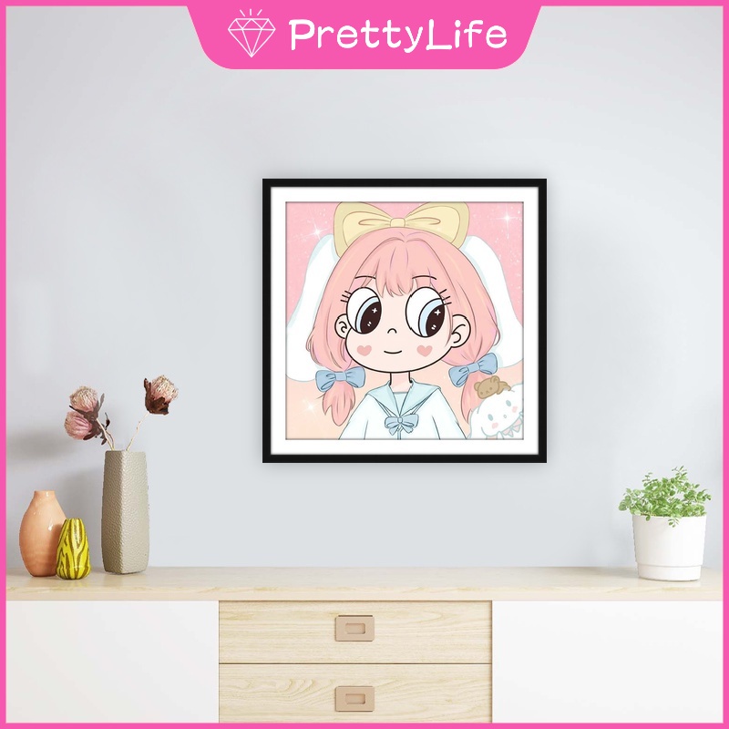 Bộ Tranh Đính Đá 5D Tự Làm Họa Tiết Công Chúa Bướm 2022 Kích Thước 30x30cm