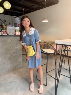 Váy polo học sinh cổ búp bê (4 ảnh thật cuối)