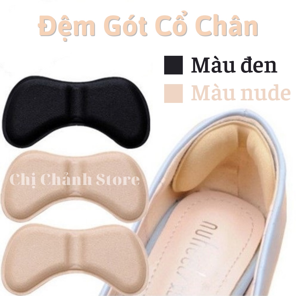 Miếng Lót Gót Giày 4D Chống Trầy Chống Tuột Gót Giảm Độ Rộng Size Giày - Phụ Kiện Giày Cao Gót Chị Chảnh Store