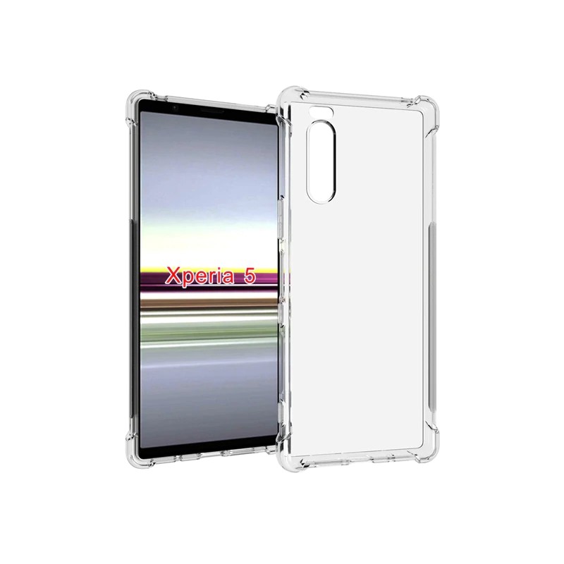 Ốp điện thoại silicon mềm trong suốt chống rơi cho sony Xperia 1 5 8 10 II plus XA3