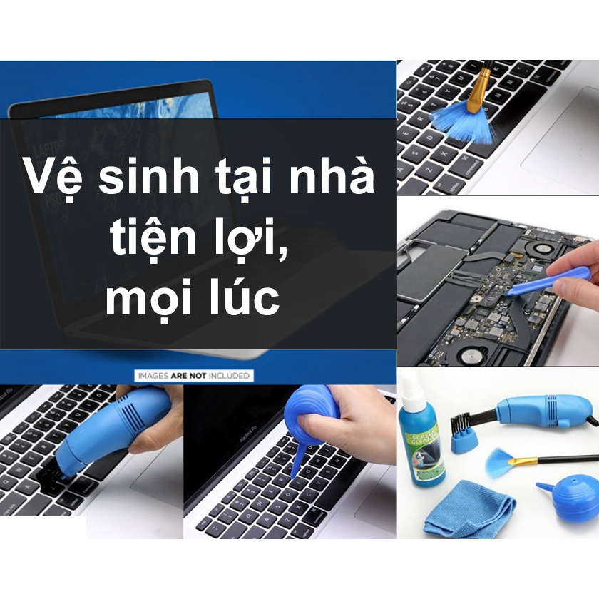 Bộ dụng cụ vệ sinh Laptop, điện thoại, đồng hồ, đồ dùng điện tử... 4 món giá rẻ