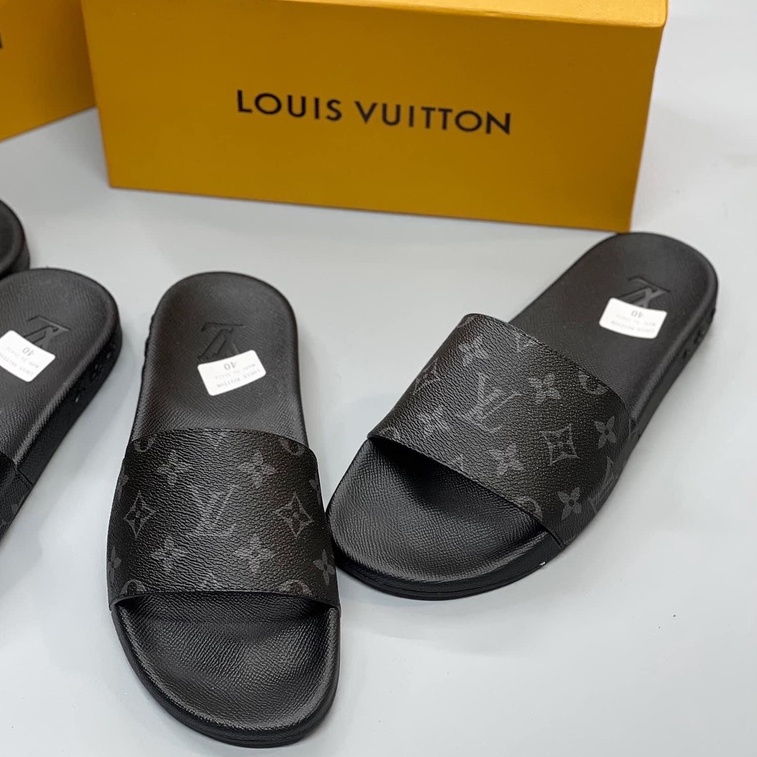 Dép lê quai ngang Louis Vuitton vân hoa [ Dota ]