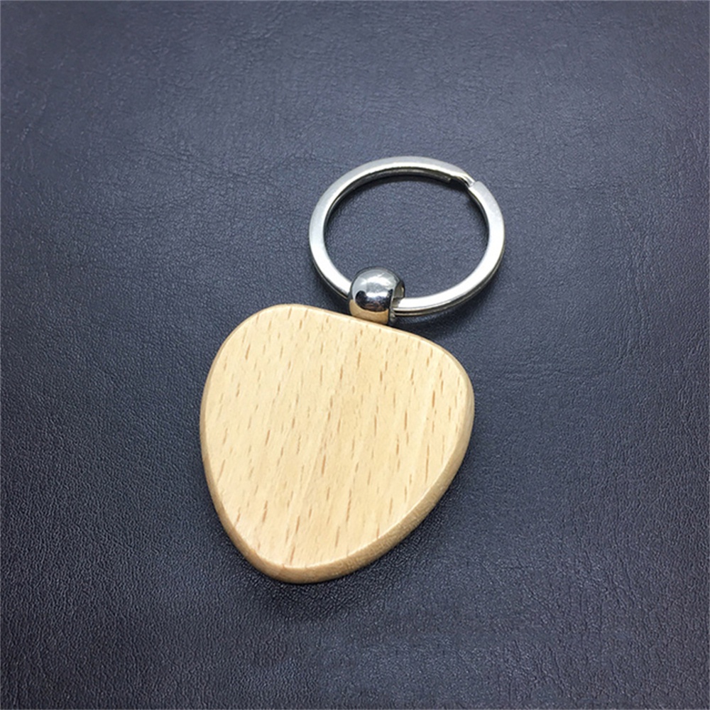 Móc Chìa Khóa Mặt Gỗ Khắc Chữ Handmade Độc Đáo