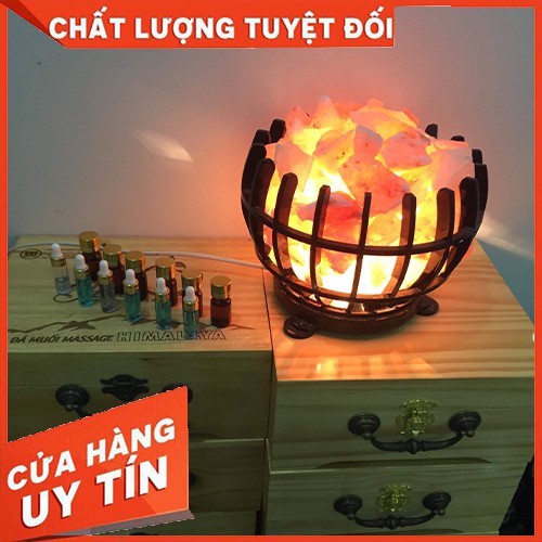 ĐÈN NGỦ ĐÁ MUỐI HIMALAYA QUẢ CẦU - Thanh lọc không khí - Khử Trùng