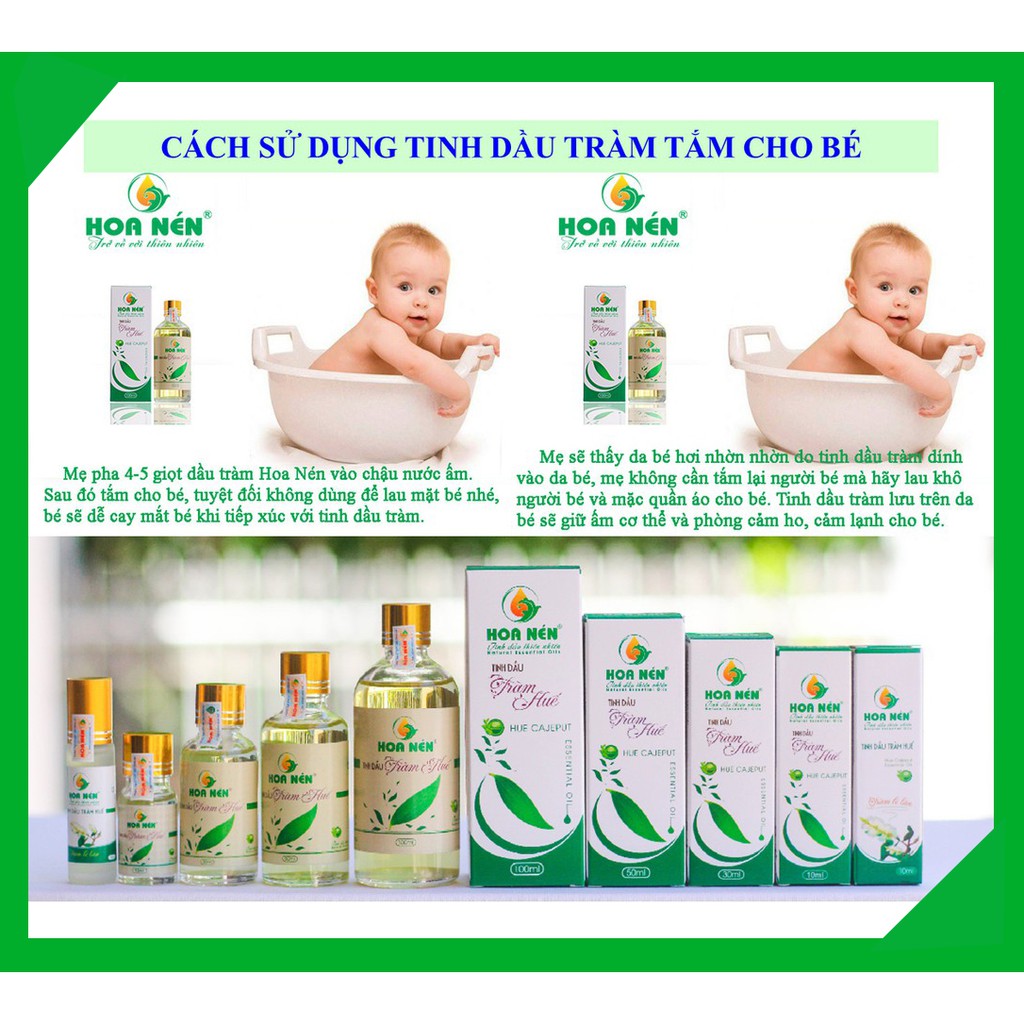 Tinh Dầu Tràm Huế Hoa Nén  [NGUYÊN CHẤT] loại 30ml_LAVIKA Organic Store
