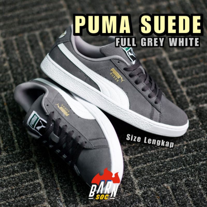 Giày thể thao Puma SUEDE xám thiết kế trẻ trung năng động