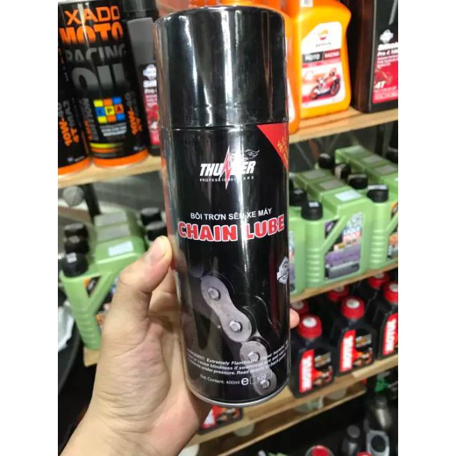 [CHÍNH HÃNG] Chai Xịt Dưỡng Sên Thunder Chain Lube 400ml