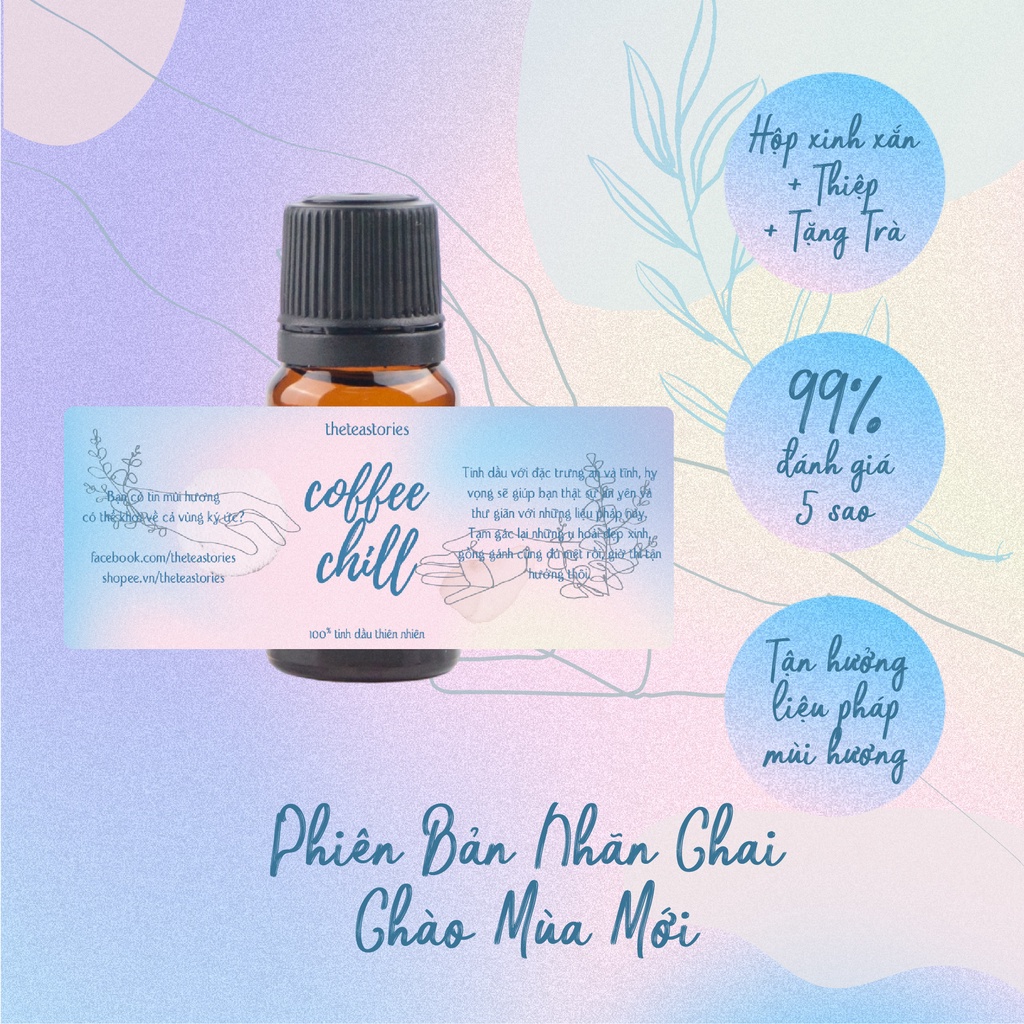 Tinh dầu Coffee Chill - Mùi hương cửa hàng cafe buổi sớm | 10ml