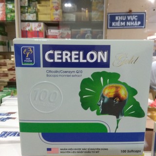 Hoạt huyết dưỡng não CERELON GOLD  -Giúp bổ não , tăng cường lưu hông máu lên não, giảm  rối loạn tiền đình , hoa mắt.