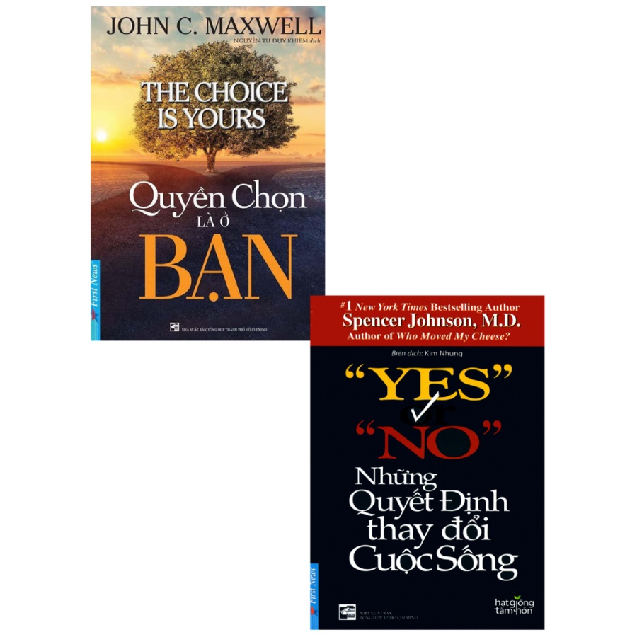 Sách - Combo Quyền Chọn Là Ở Bạn + Yes Or No - Những Quyết Định Thay Đổi Cuộc Sống (Bộ 2 Cuốn)