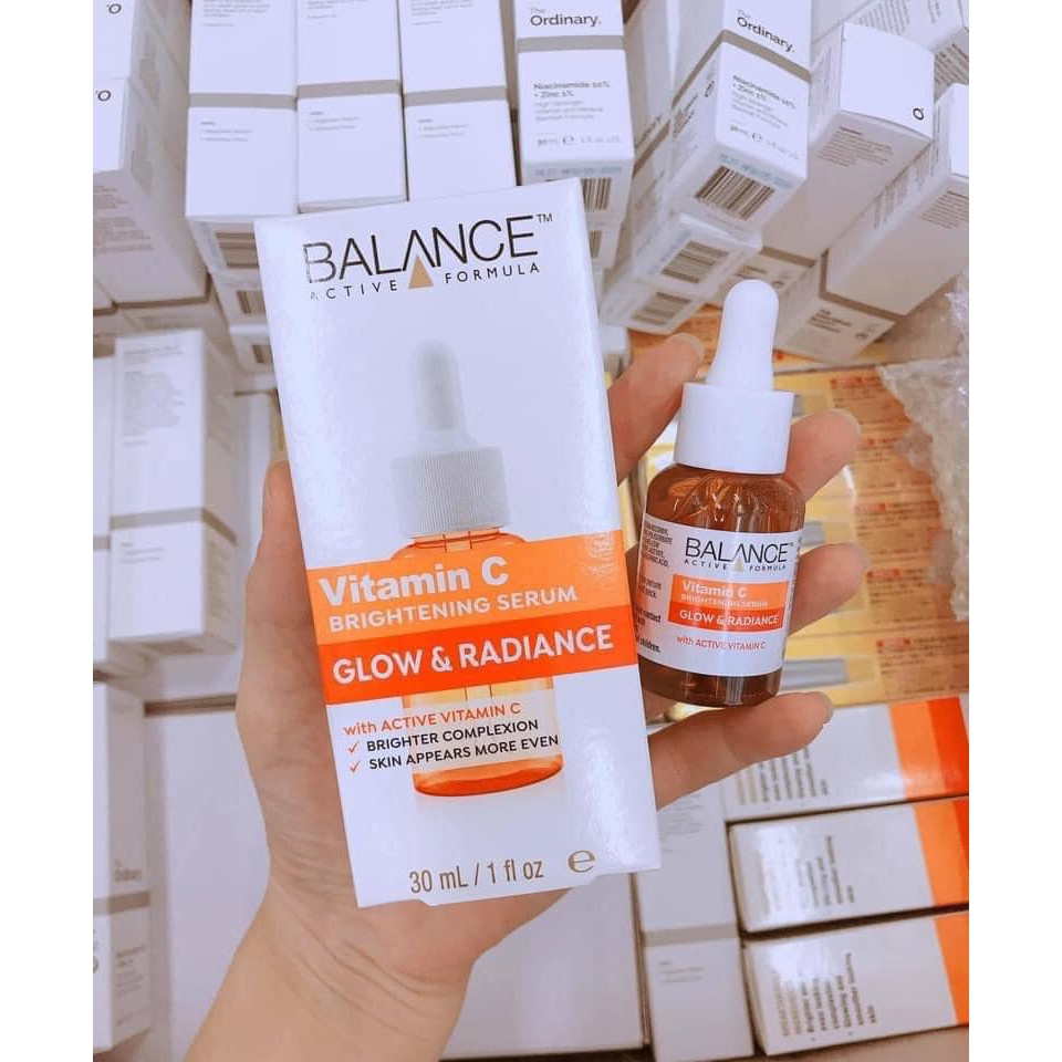 Serum Balance trắng da, trị thâm sau mụn active formula Vitamin C Brightening 30ml