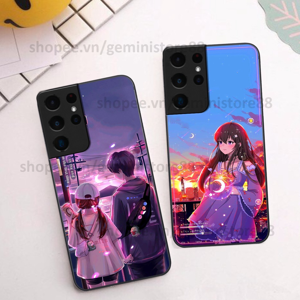 Ốp Samsung S21 Ultra in hình cô gái xinh đẹp đáng yêu đầy phong cách, cá tính