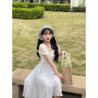 🌸 VÁY THIẾT KẾ HOA ĐẬU BIẾT CHIẾT EO HAI BÊN