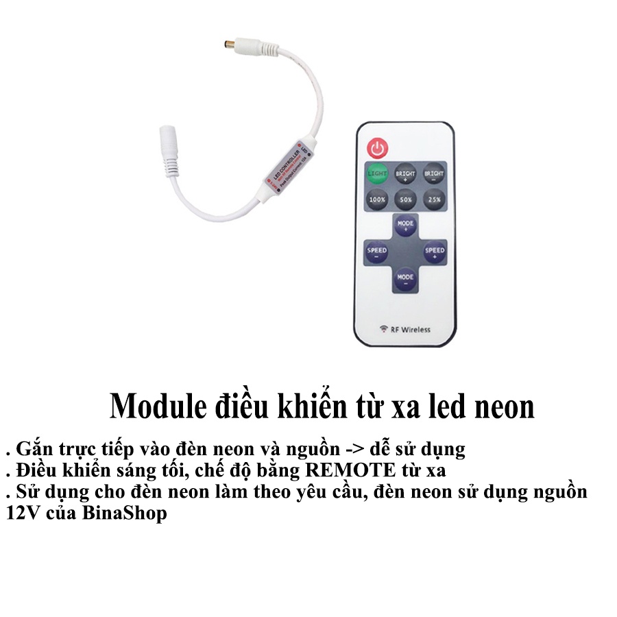 Điều chỉnh độ sáng đèn neon làm theo yêu cầu - Sử dụng cho nguồn điện 12V