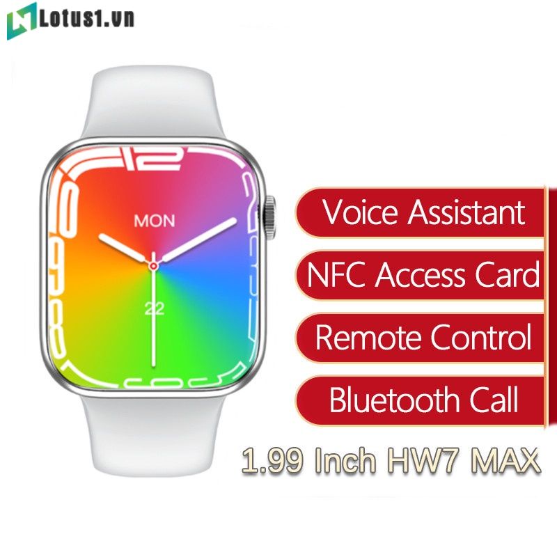 HW7 MAX 1.99 inch full màn hình Vòng đeo tay thông minh