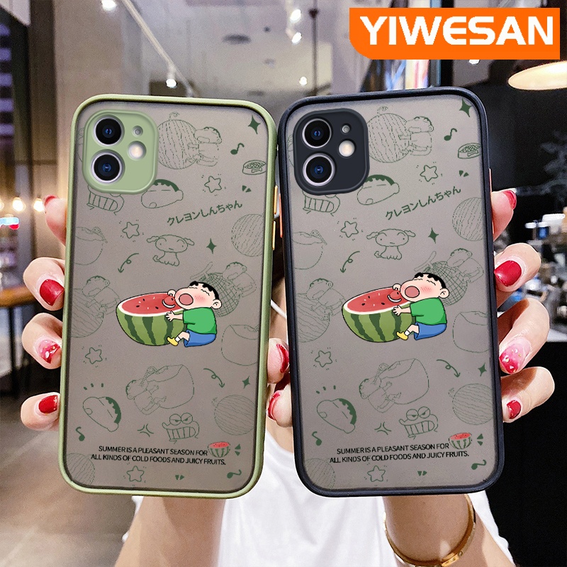 Ốp Điện Thoại Cứng Nhám Trong Suốt Chống Sốc Họa Tiết Dưa Hấu / Cậu Bé Bút Chì Cho VIVO S5 S6