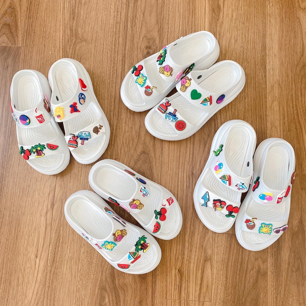 [FreeShip] dép nữ hai quai đế cao 2P siêu nhẹ êm chân (tặng sticker dễ thương)