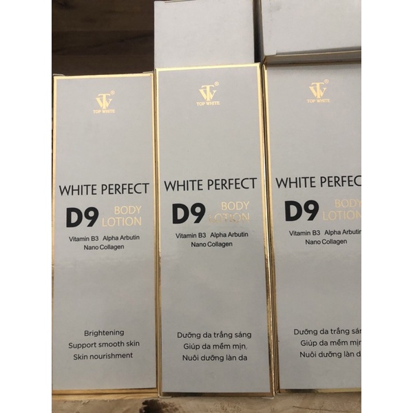 Dưỡng Thể TRẮNG DA TOÀN THÂN top white D9. hàng chuẩn