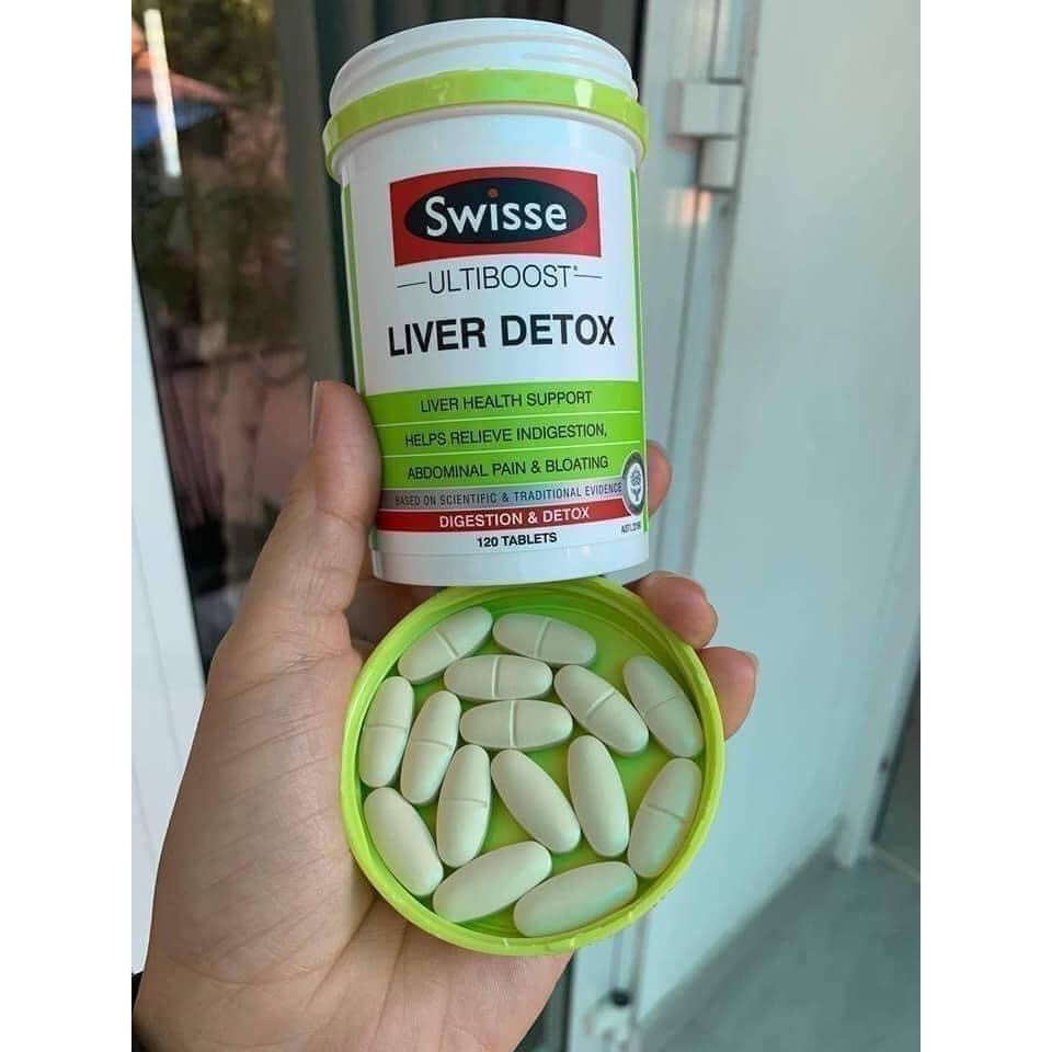 [BILL ÚC] Swisse Ultiboost Liver Detox - Viên uống hỗ trợ thải độc gan Úc