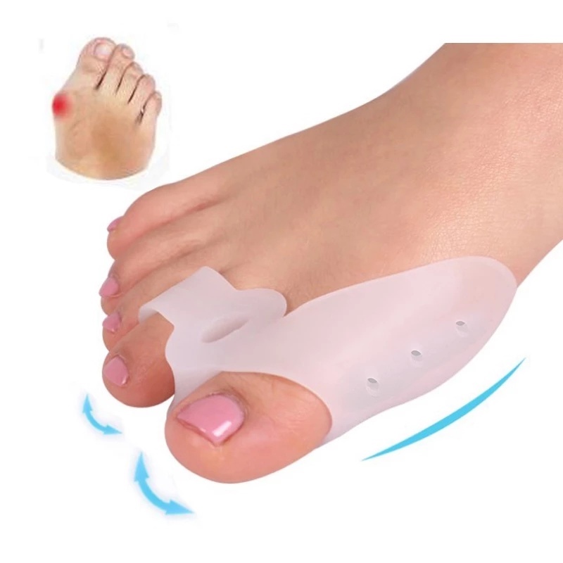 [Hàng mới về] Set hai dụng cụ silicon tách ngón chân cái giảm đau tiện lợi cho nam nữ