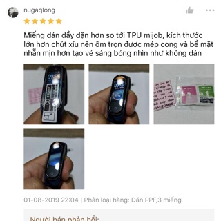 - Combo 3 miếng dán PPF Diamond cho MIBAND 3 4 MI BAND 3 4