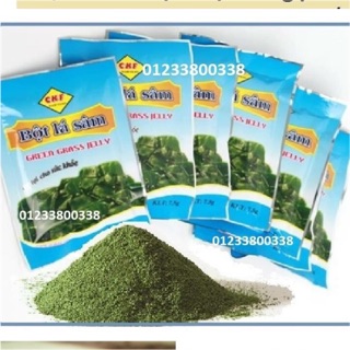 Bột Thạch Lá Sâm Nam Giao 7,5g/gói, thạch xanh, giải nhiệt, tặng công thức