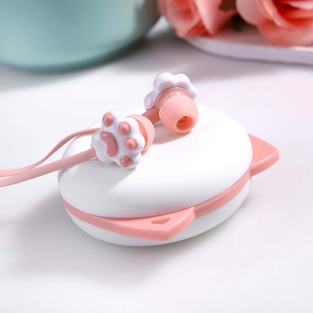 Tai nghe có dây GLENES âm thanh bass thiết kế dễ thương kèm mic nhiều màu sắc