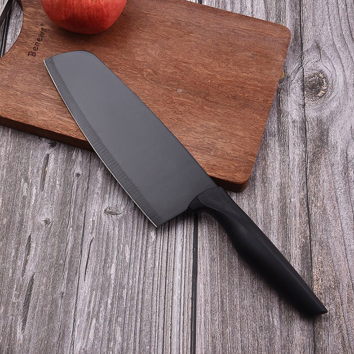 Bộ dao bếp 5 món đen tuyền thép không gỉ bộ dao bếp gia đình đa năng DAO02