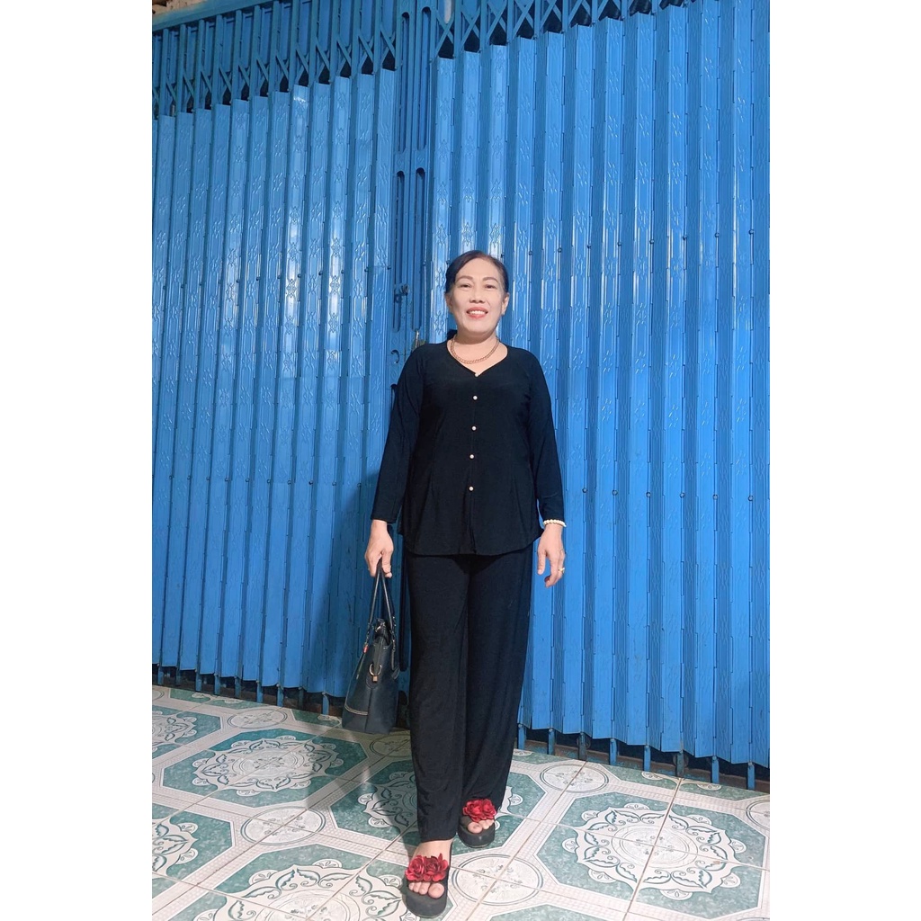 Áo bà ba trơn, áo lam đi chùa, áo bà ba truyền thống bigsize