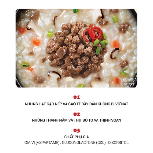 Cháo Bò YangBan Dongwon Hàn Quốc tô 285gr - Công Nghệ Hàn Quốc