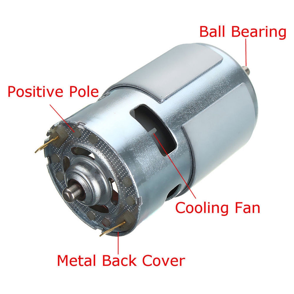 DIYMORE Động cơ tốc độ cao DC 12V 775 12000RPM