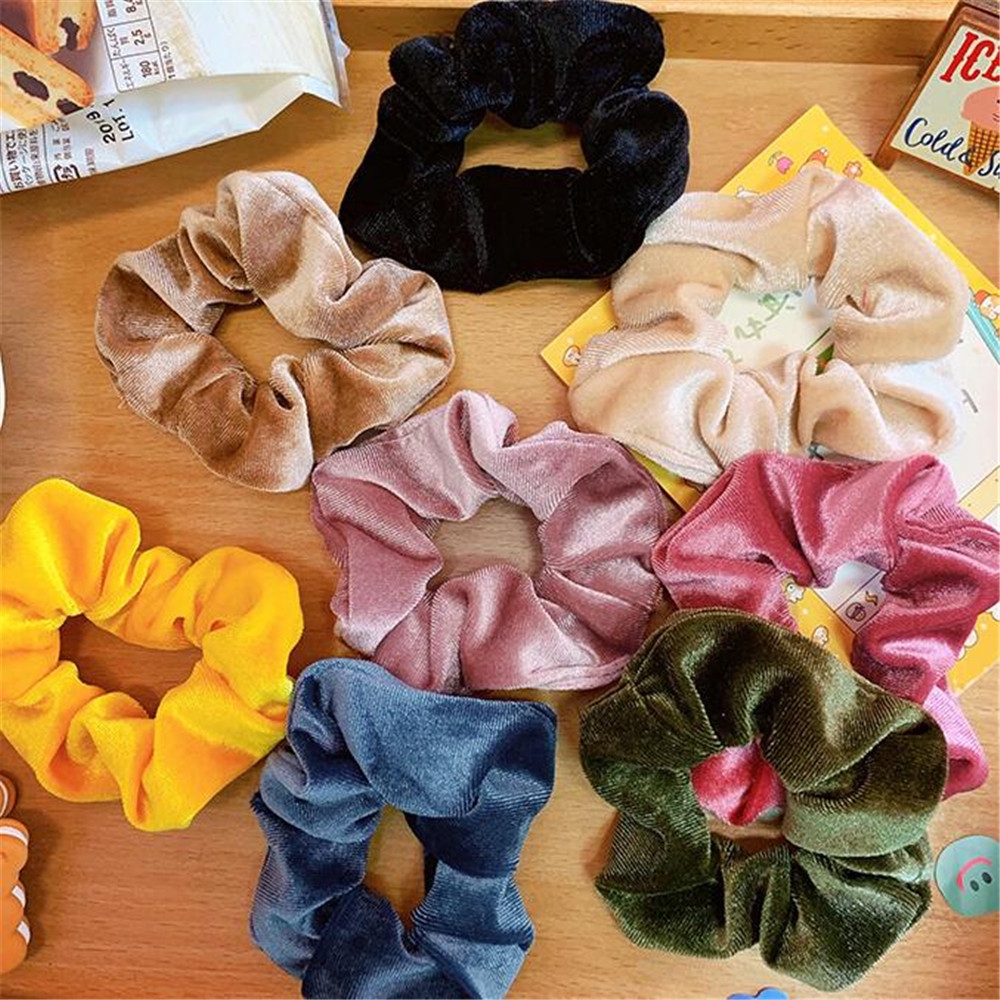 Fashion Women Gilr Korean Hair Rope Silk Hairbands  Ponytail Headpieces Hair Accessories