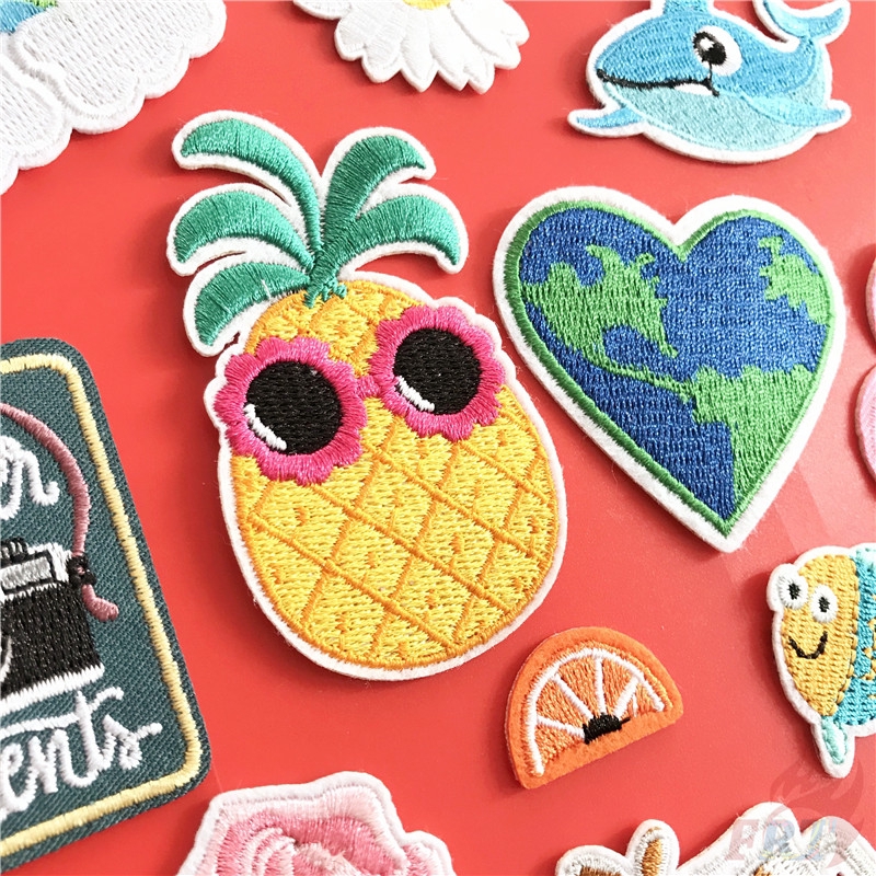 ☸ Vsco - Miếng Vá Ủi Quần Áo Đi Biển Du Lịch ☸ 1 Sticker Ủi Thêu Hình Huy Hiệu