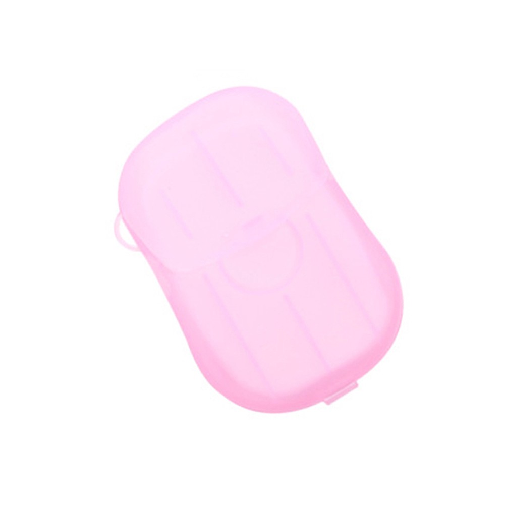 [Hàng mới về] Hộp 20 miếng xà phòng giấy rửa tay tiện dụng cho du lịch