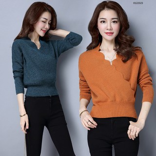 [ HÀNG ORDER] ÁO LEN CỔ V CHÉO SANG CHẢNH