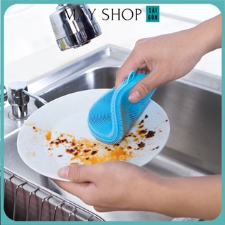Miếng Rửa Chén Bát Xoong Nồi Silicon Đa Năng