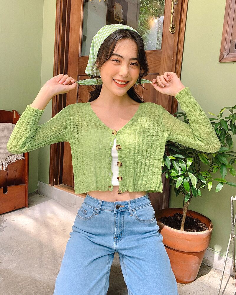 Áo dệt kim nút gài RS (Xanh lá/Tím/Đen) - GS12