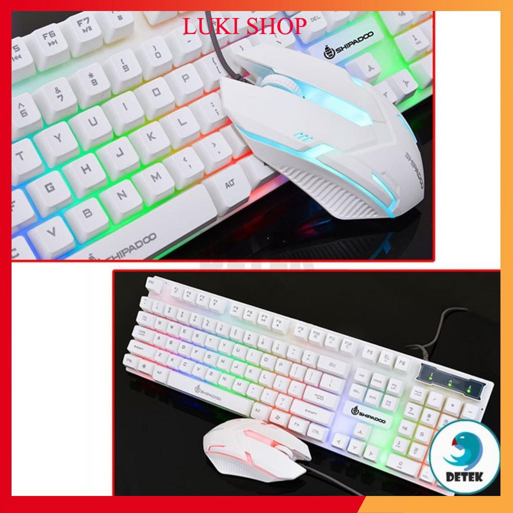 Bộ bàn phím kèm chuột game thủ SSS kết hợp led 7 màu cực chất...