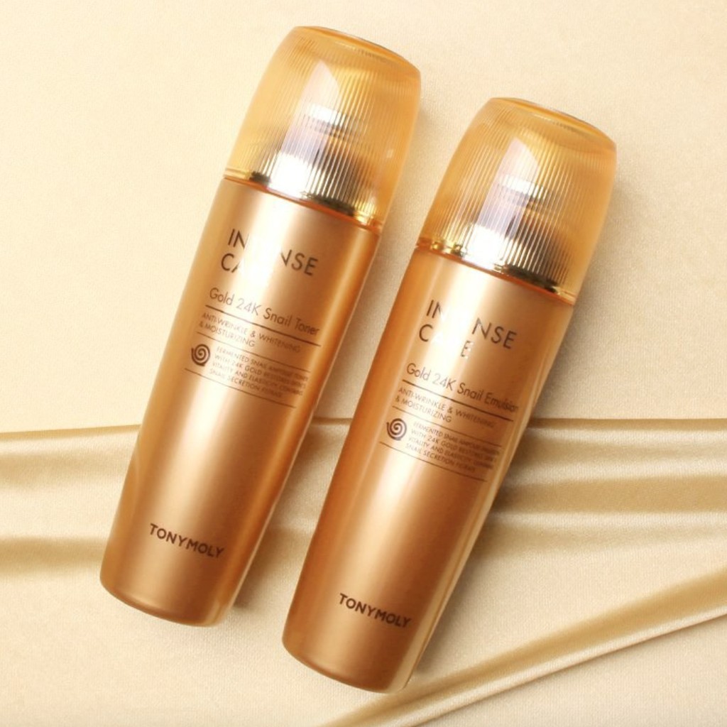 TONYMOLY (Hàng Mới Về) Bộ Sản Phẩm Chăm Sóc Da Chiết Xuất Ốc Sên Và Vàng 24k