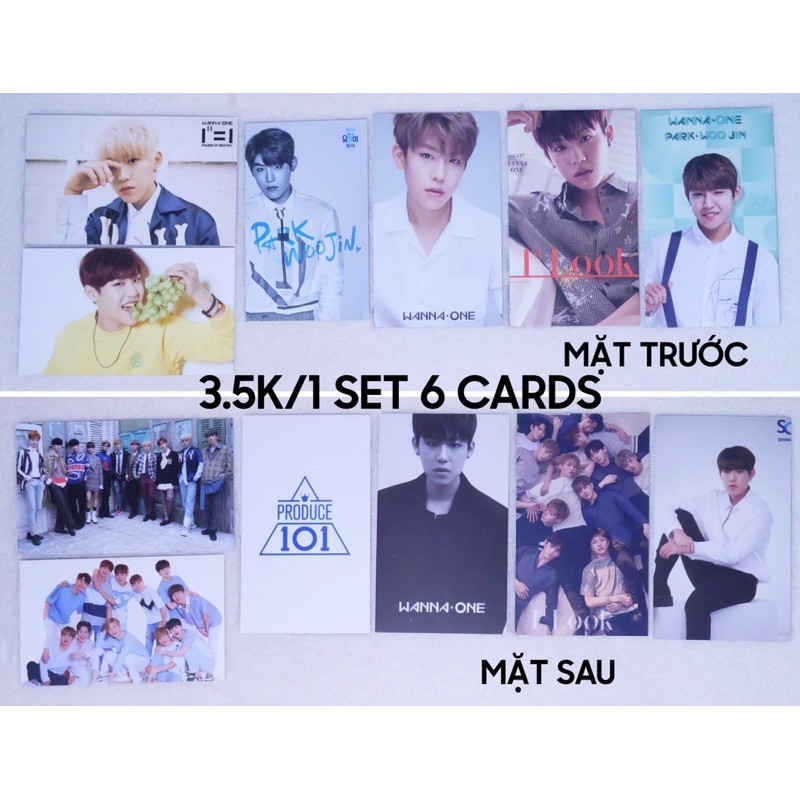 (có sẵn) set card thành viên Wanna One