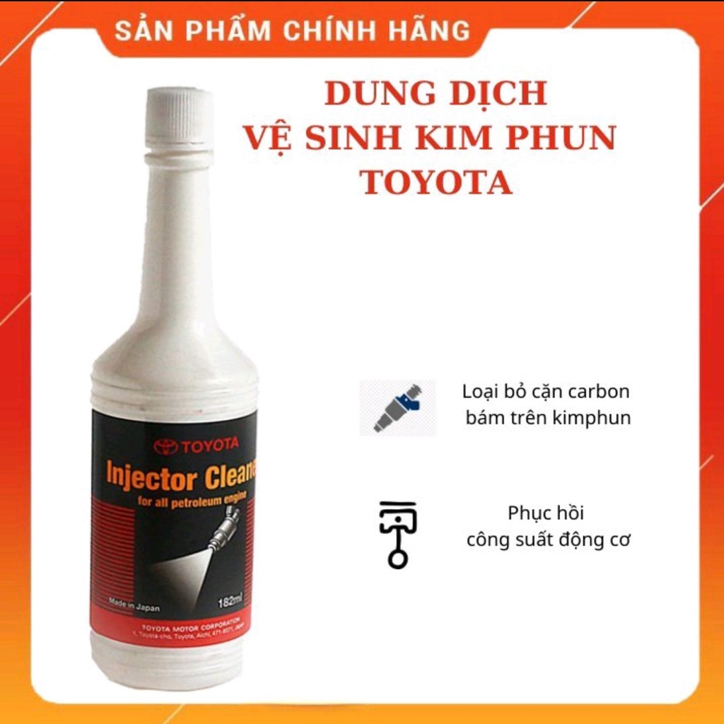 Dung dịch vệ sinh kim phun xăng buồng đốt chính hiệu Toyota