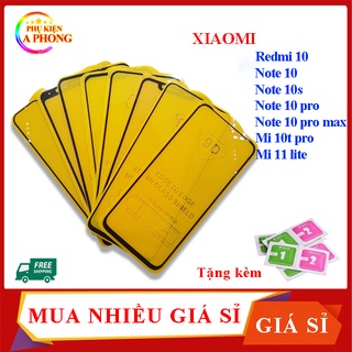 Kính cường lực xiaomi redmi 10, note 10, note 10s, note 10 pro, note 10 pro max, mi 10t pro, mi 11 lite 9d