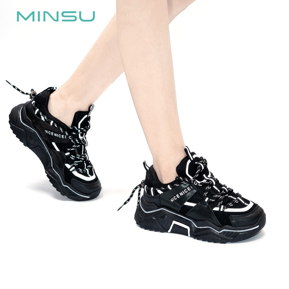 Giày Thể Thao Phản Quang MINSU CENICE M3801, Giày Sneaker Nữ Phản Quang Hot Nhất 2020 Thiết Kế Độc Đáo Cực Chất Ngầu | BigBuy360 - bigbuy360.vn