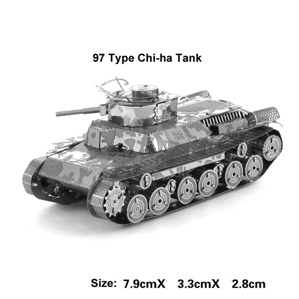 Mô hình xe tăng đồ chơi LEGO bằng kim loại rèn luyện trí não