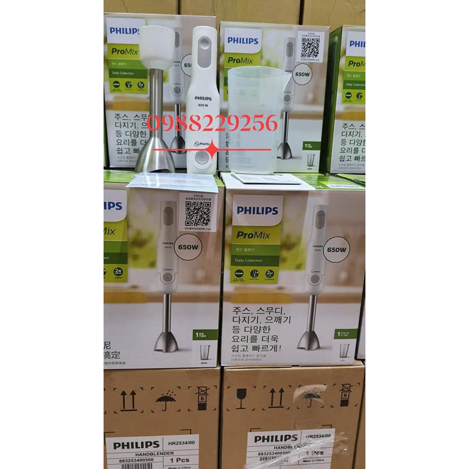 Máy xay cầm tay chính hãng Philip HR2534 bảo hành 24 tháng trên toàn quốc