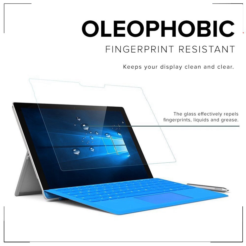 HOT -  Bộ kính cường lực+dán lưng Surface Pro4, 5,6 (2017/2018) chính hãng JCPAL ( 2 màu)